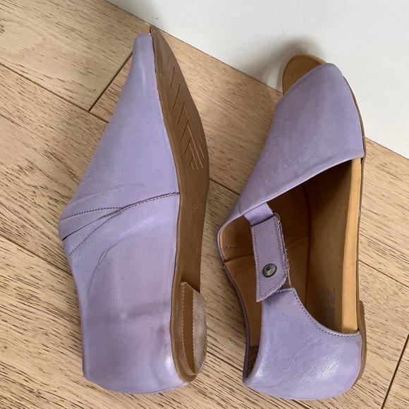 BUENO Kale Lilac Sandals Flats Open Toe Asymmetrical Travel Pastel Lagenlook - Picture 8 of 16